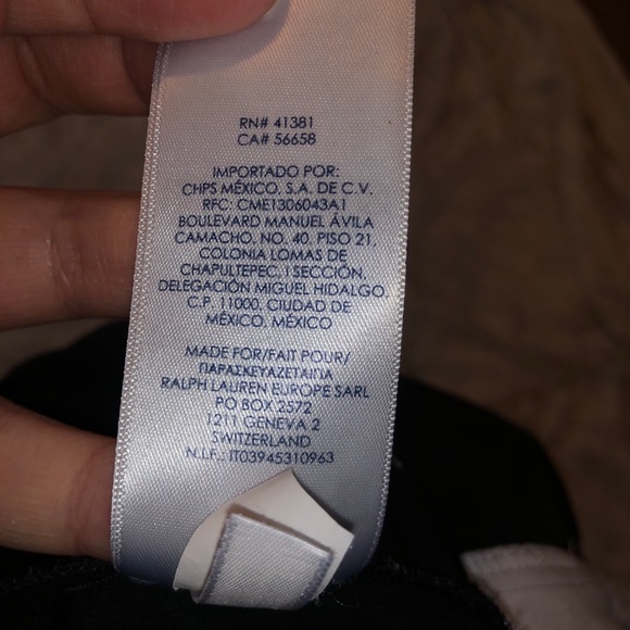 Black Sleeveless Dress with White Detail at Bottom - Picture 7 of 9